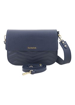 Torebka skórzana crossbody włoska - Granatowa ze sklepu Barberinis w kategorii Listonoszki - zdjęcie 177925426