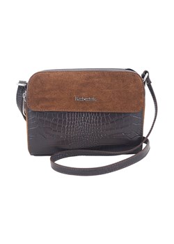 Stylowa torebka crossbody trzykomorowa - Brązowa ciemna ze sklepu Barberinis w kategorii Listonoszki - zdjęcie 177925606