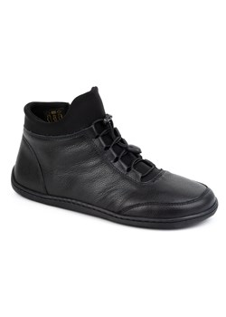 Buty damskie BAREFOOT ocieplane wełną skórzane 0767W czarne ze sklepu butyolivier w kategorii Półbuty damskie - zdjęcie 177928865
