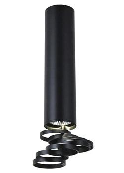 Czarna metalowa lampa sufitowa - D242 M0-H74 ze sklepu Edinos.pl w kategorii Lampy sufitowe - zdjęcie 177939747