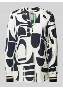 Bluzka o kroju regular fit z kołnierzem z lamówką ze sklepu Peek&Cloppenburg  w kategorii Bluzki damskie - zdjęcie 177942698