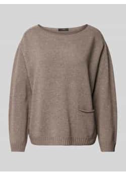 Sweter z dzianiny z wpuszczaną kieszenią ze sklepu Peek&Cloppenburg  w kategorii Swetry damskie - zdjęcie 177943888