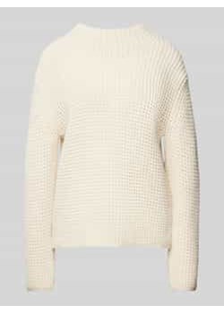 Sweter z dzianiny z okrągłym dekoltem ze sklepu Peek&Cloppenburg  w kategorii Swetry damskie - zdjęcie 177948285