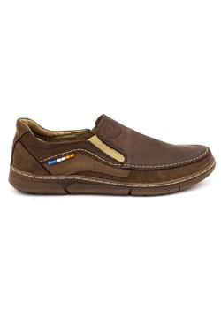 Olivier Buty męskie slip-on 283GT brązowe ze sklepu ButyModne.pl w kategorii Mokasyny męskie - zdjęcie 177967297