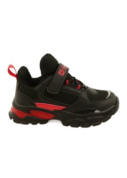 Buty Sportowe Chłopięce Rzepy News 22DZ32-4932 Czarne-czerwone ze sklepu ButyModne.pl w kategorii Buty sportowe dziecięce - zdjęcie 177967778