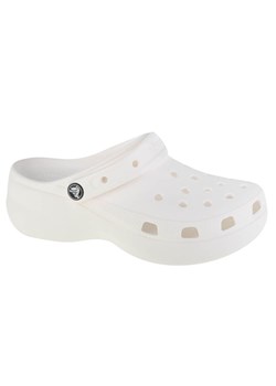 Klapki Crocs Classic Platform Clog 206750-100 białe ze sklepu ButyModne.pl w kategorii Klapki damskie - zdjęcie 177967899