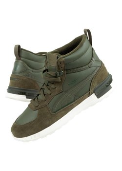 Buty sportowe Puma Gravition 383204 02 zielone ze sklepu ButyModne.pl w kategorii Buty sportowe męskie - zdjęcie 177968095