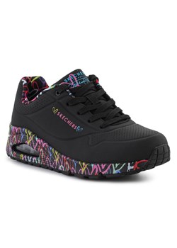 Buty Skechers Uno Loving Love 155506-BBK czarne ze sklepu ButyModne.pl w kategorii Buty sportowe damskie - zdjęcie 177968879