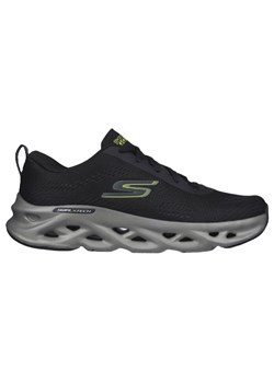 Buty Skechers Go Run Swirl Tech M 220303-BKLM czarne ze sklepu ButyModne.pl w kategorii Buty sportowe męskie - zdjęcie 177968888