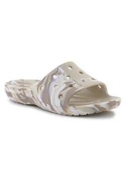 Klapki Crocs Classic Marbled Slide 206879-2Y3 beżowy ze sklepu ButyModne.pl w kategorii Klapki damskie - zdjęcie 177969146