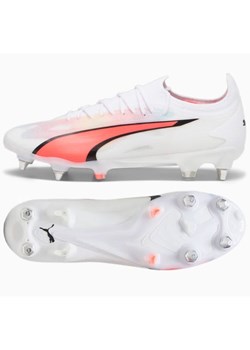 Buty piłkarskie Puma Ultra Ultimate MxSG M 107504-01 białe białe ze sklepu ButyModne.pl w kategorii Buty sportowe męskie - zdjęcie 177969279