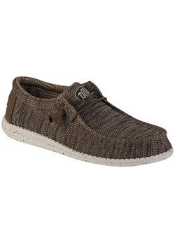 Buty Hey Dude Wally Sox M 40019-255 brązowe ze sklepu ButyModne.pl w kategorii Mokasyny męskie - zdjęcie 177969417