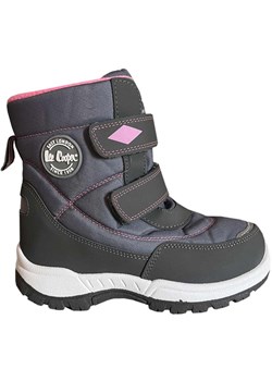 Buty dla dzieci Lee Cooper LCJ-23-44-1993K szare ze sklepu ButyModne.pl w kategorii Buty zimowe dziecięce - zdjęcie 177969739