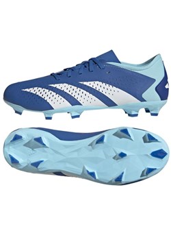 Buty piłkarskie adidas Predator Accuracy.3 L Fg GZ0015 niebieskie ze sklepu ButyModne.pl w kategorii Buty sportowe męskie - zdjęcie 177969766