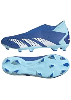 Buty piłkarskie adidas Predator Accuracy.3 Ll Fg GZ0019 niebieskie ze sklepu ButyModne.pl w kategorii Buty sportowe męskie - zdjęcie 177969767