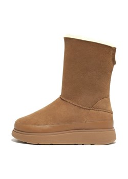 Buty FitFlop GEN-FF Short Double-Faced Shearling Boots W GO9-A69 brązowe ze sklepu ButyModne.pl w kategorii Śniegowce damskie - zdjęcie 177969819