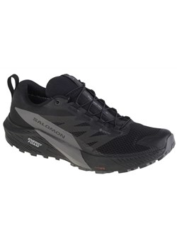 Buty do biegania Salomon Sense Ride 5 Gtx M 471472 czarne ze sklepu ButyModne.pl w kategorii Buty trekkingowe męskie - zdjęcie 177970138