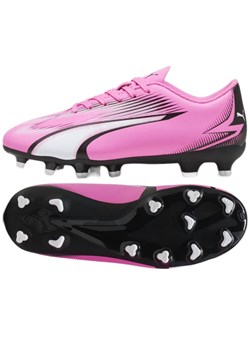 Buty Puma Ultra Play FG/AG Jr 107775 01 różowe ze sklepu ButyModne.pl w kategorii Buty sportowe dziecięce - zdjęcie 177970405