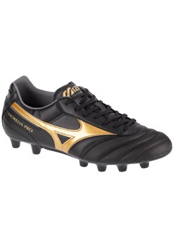 Buty piłkarskie Mizuno Morelia Ii Pro Fg M P1GA231350 czarne ze sklepu ButyModne.pl w kategorii Buty sportowe męskie - zdjęcie 177970848