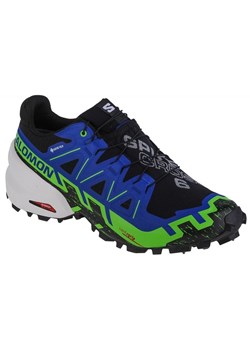 Buty do biegania Salomon Spikecross 6 Gtx M 472687 niebieskie ze sklepu ButyModne.pl w kategorii Buty sportowe męskie - zdjęcie 177971059