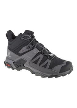 Buty Salomon X Ultra 4 Mid Wide Gtx 412946 czarne ze sklepu ButyModne.pl w kategorii Buty trekkingowe męskie - zdjęcie 177971075