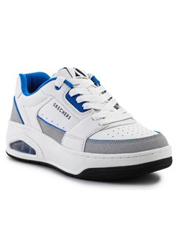 Buty Skechers Uno Court-Low-Post 183140-WBL białe ze sklepu ButyModne.pl w kategorii Buty sportowe męskie - zdjęcie 177971236