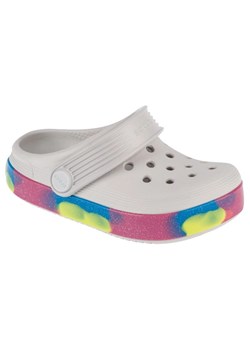 Klapki Crocs Off Court Glitter Band Clog T 209717-1FS białe ze sklepu ButyModne.pl w kategorii Klapki dziecięce - zdjęcie 177971395