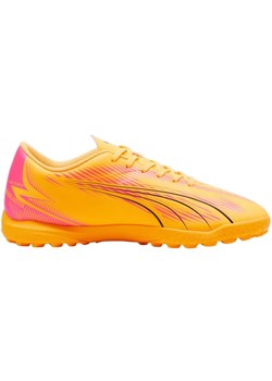 Buty piłkarskie Puma Ultra Play Tt  107779 03 pomarańczowe ze sklepu ButyModne.pl w kategorii Buty sportowe dziecięce - zdjęcie 177971498
