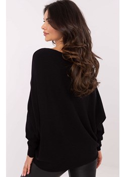 Czarny sweter z krótkim rękawem DHJ-SW-9316.02P, Kolor czarny, Rozmiar uniwersalny, ITALY MODA ze sklepu Primodo w kategorii Bluzki damskie - zdjęcie 178011278