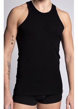 Czarny bawełniany podkoszulek męski tank top M-4002TT-02, Kolor czarny, Rozmiar S, LAMA ze sklepu Primodo w kategorii Podkoszulki męskie - zdjęcie 178011579