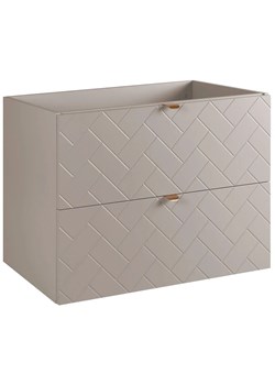 Kaszmirowa szafka pod umywalkę w jodełkę angielską 80 cm W4-E70 ze sklepu Edinos.pl w kategorii Szafki i regały łazienkowe - zdjęcie 178013049