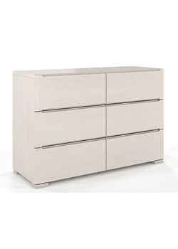 Komoda drewniana 6 szuflad Inca 5S - Biały mat ze sklepu Edinos.pl w kategorii Komody - zdjęcie 178013288