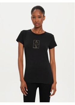 Armani Exchange T-Shirt 6DYT35 YJCTZ 1200 Czarny Regular Fit ze sklepu MODIVO w kategorii Bluzki damskie - zdjęcie 178014566