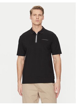 Jack&Jones Polo Fusion 12273127 Czarny Regular Fit ze sklepu MODIVO w kategorii T-shirty męskie - zdjęcie 178023697