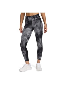 Damskie legginsy do biegania Under Armour UA Launch Ankle Print Tights - czarne ze sklepu Sportstylestory.com w kategorii Spodnie damskie - zdjęcie 178032768