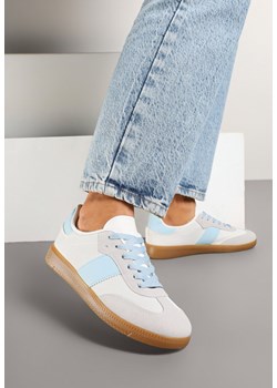 Biało-Niebieskie Sneakersy Tenisówki w Kultowym Stylu Neolithaen ze sklepu renee.pl w kategorii Buty sportowe damskie - zdjęcie 178033286