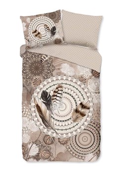 Good Morning Komplet pościeli flanelowej &quot;Ringhda&quot; w kolorze szarobrązowym ze sklepu Limango Polska w kategorii Pościele - zdjęcie 178035526