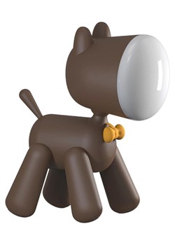 Designnest Lampa stołowa LED &quot;Puppy&quot; w kolorze brązowym - 17 x 21 x 9 cm ze sklepu Limango Polska w kategorii Lampy stołowe - zdjęcie 178035869