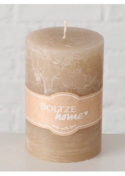 Boltze Świeca walcowa "Casual" w kolorze beżowym - wys. 10 x Ø 7 cm ze sklepu Limango Polska w kategorii Świece i dyfuzory - zdjęcie 178036269