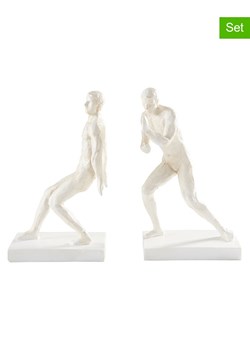 Jotex Podpórki (2 szt.) w kolorze białym do książek - 16,5 x 26,7 x 11 cm ze sklepu Limango Polska w kategorii Dekoracje - zdjęcie 178036428