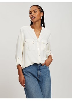 Cross Jeans Bluzka w kolorze białym ze sklepu Limango Polska w kategorii Koszule damskie - zdjęcie 178036535