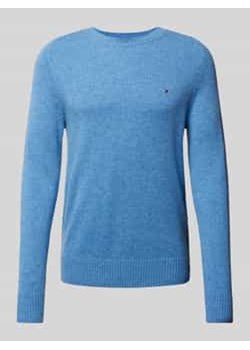 Sweter wełniany z wyhaftowanym logo ze sklepu Peek&Cloppenburg  w kategorii Swetry męskie - zdjęcie 178039735
