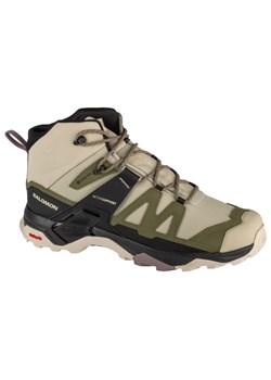 Buty Salomon X Ultra 4 Mid Gtx 474550 zielone ze sklepu ButyModne.pl w kategorii Buty trekkingowe dziecięce - zdjęcie 178040349