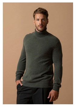 Perfect Cashmere Kaszmirowy golf "Trevor" w kolorze ciemnozielonym ze sklepu Limango Polska w kategorii Swetry męskie - zdjęcie 178040989