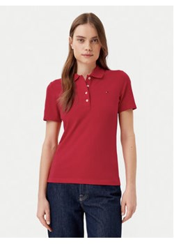 Tommy Hilfiger Polo 1985 WW0WW43225 Czerwony Slim Fit ze sklepu MODIVO w kategorii Bluzki damskie - zdjęcie 178043298