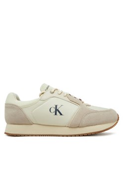 Calvin Klein Jeans Sneakersy Retro Sock Runner Mg YM0YM01152 Beżowy ze sklepu MODIVO w kategorii Buty sportowe męskie - zdjęcie 178044026