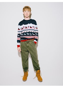 Cropp - Świąteczny sweter - granatowy ze sklepu Cropp w kategorii Swetry męskie - zdjęcie 178048048