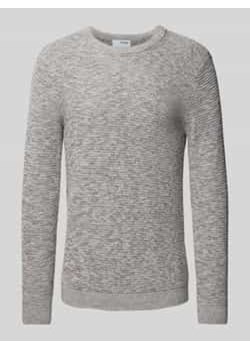 Sweter z dzianiny z okrągłym dekoltem model ‘NEWVINCEBUBBL’ ze sklepu Peek&Cloppenburg  w kategorii Swetry męskie - zdjęcie 178050359