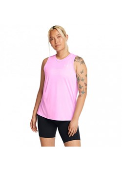 Damski top treningowy Under Armour Tech Tank Twist - różowy ze sklepu Sportstylestory.com w kategorii Bluzki damskie - zdjęcie 178051636