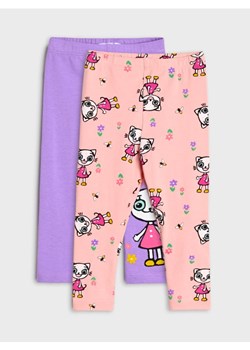 Sinsay - Legginsy 2 pack Kicia Kocia - fioletowy ze sklepu Sinsay w kategorii Spodnie i półśpiochy - zdjęcie 178053978